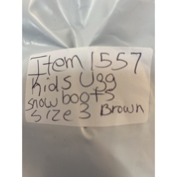 Ugg Kids Winter Boots Size 3 Waterproof Ashton Addie Unisex Leather Warm Wool - Picture 13 of 13